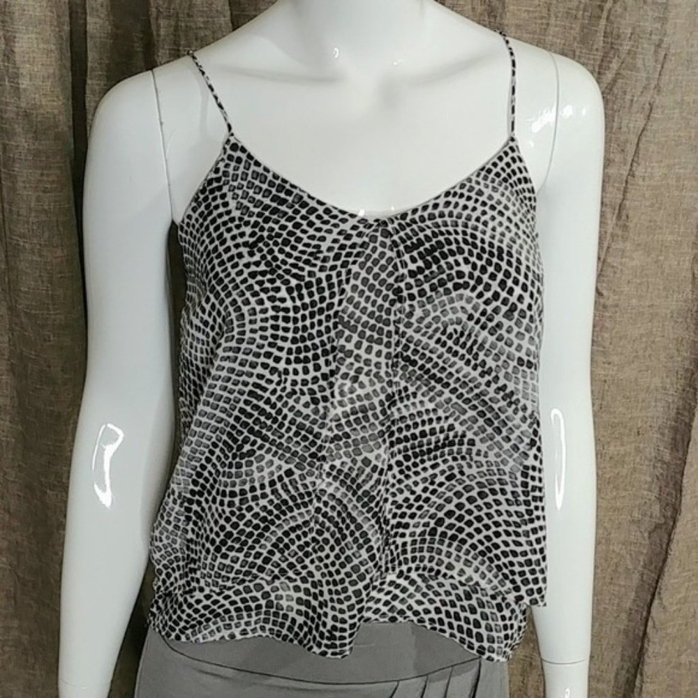 H&M Animal Print Tank Top Spaghetti Strap Size 2 - Picture 2 of 13